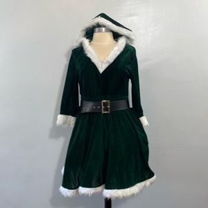 Santa’s elf dress and belt size large